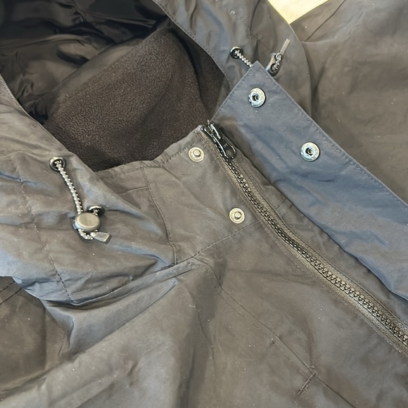 Lands' End Plus Squall Waterproof Insulated Parka Black Jacket Coat XXL Tall - Picture 9 of 17